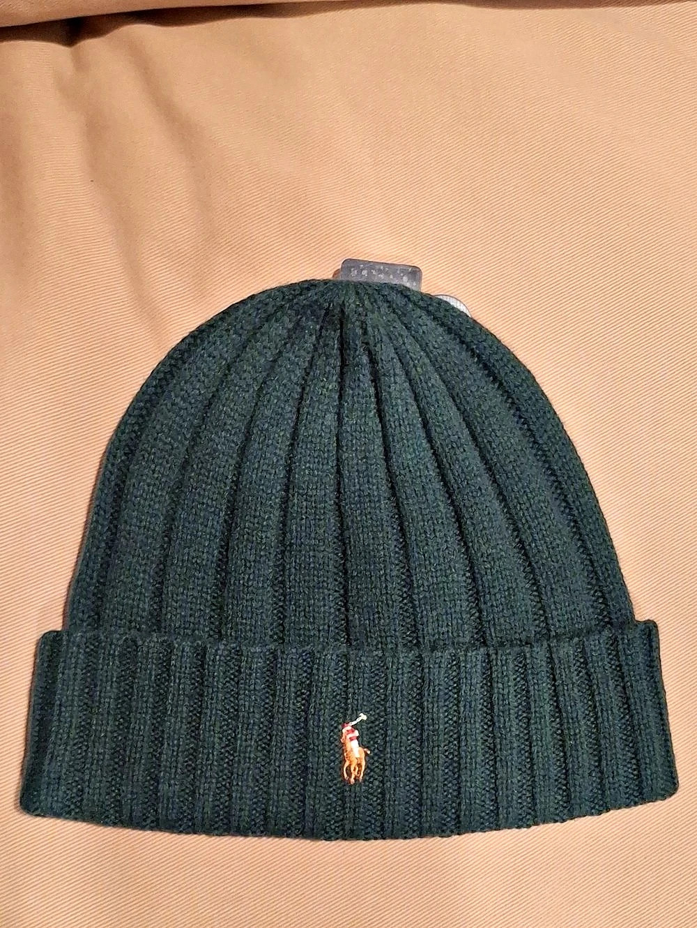 Polo Ralph Lauren Signature Pony Wool-Blend Beanie Green